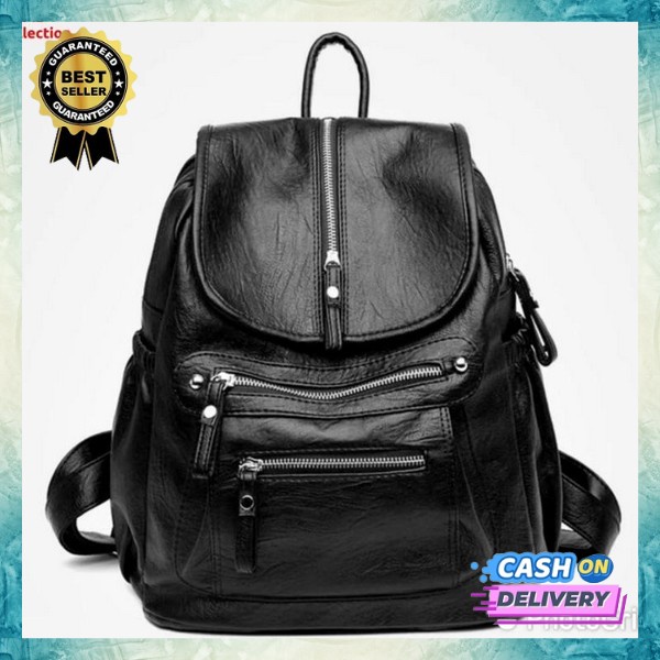 Tas Punggung Branded Import Murah | Tas Backpack Stylish Wanita Kuliah Sekolah Original Mewah Zoe Ba
