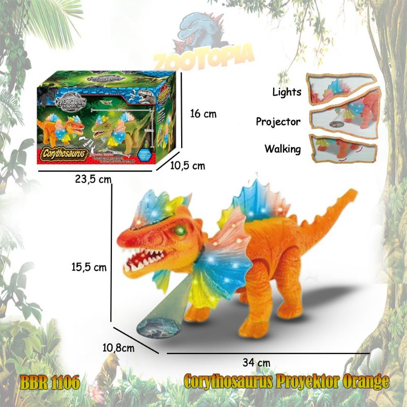 Mainan Corythosaurus Dinosaurus Animal Safari ZOOTOPIA