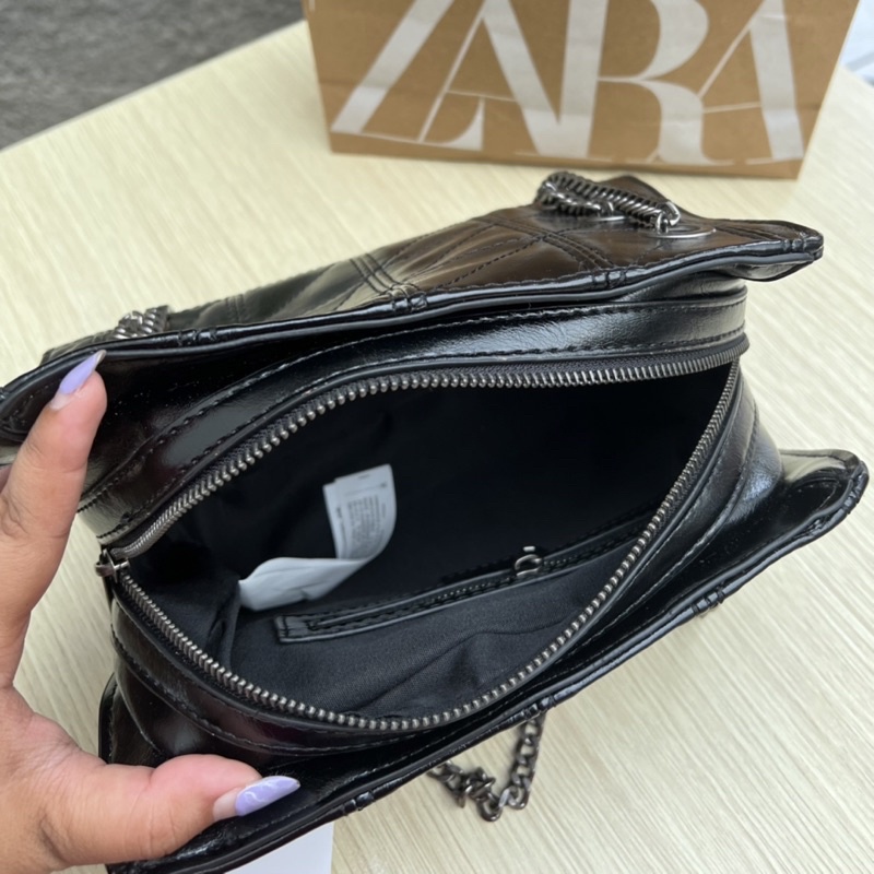 ZR Shoulder Bag Black Glossy