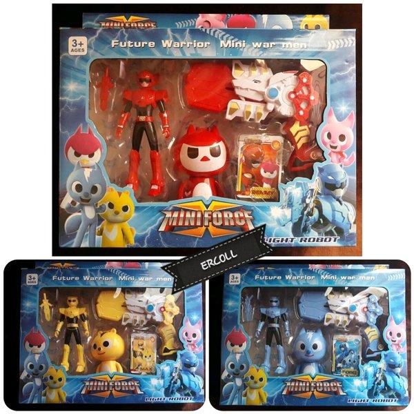 Omocha | Mainan Robot Mini Force X | Robot Squad Suara Dan Lampu Kekinian Terlaris