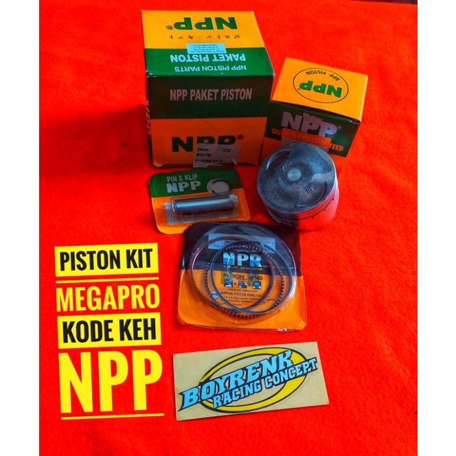 PISTON KIT SET MEGA PRO (KEH)NPP STD|25|50|75|100-BOYRENK RACING