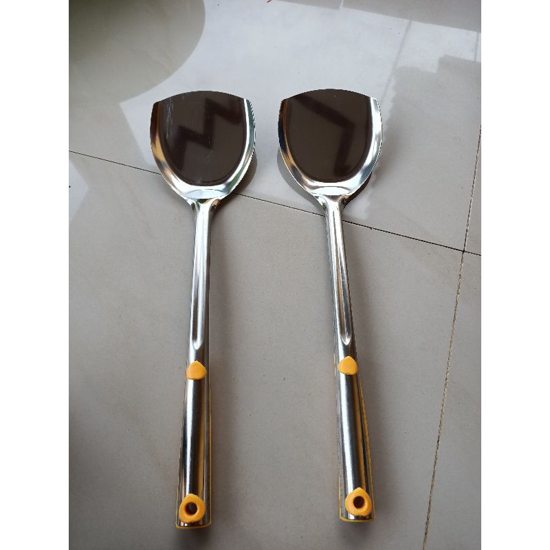 Spatula turner / Sodet gagang stainless / Spatula Stainless Steel tebal murah