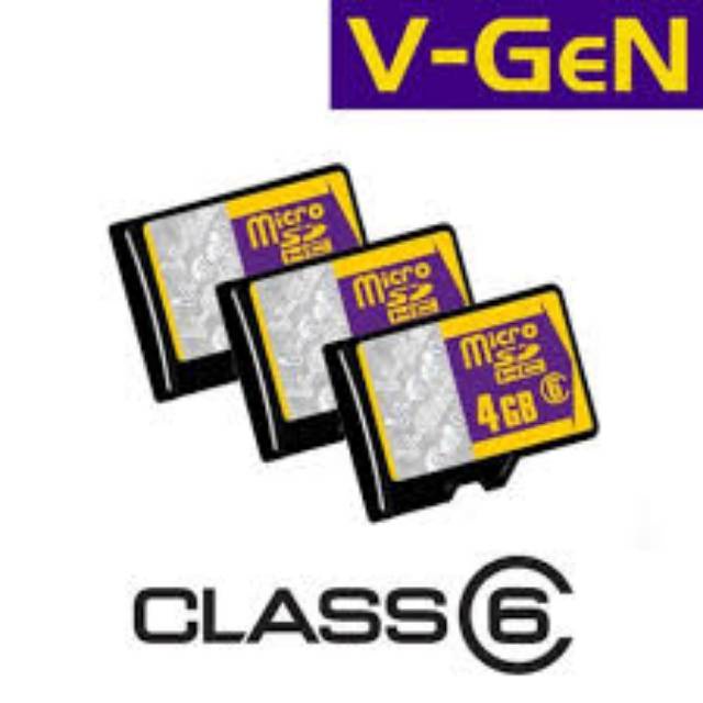 Memory Card V-GEN 8GB CLASS 6 48MBpS Memory VGEN Micro SD TF Card Memory Hp GARANSI SEUMUR HIDUP