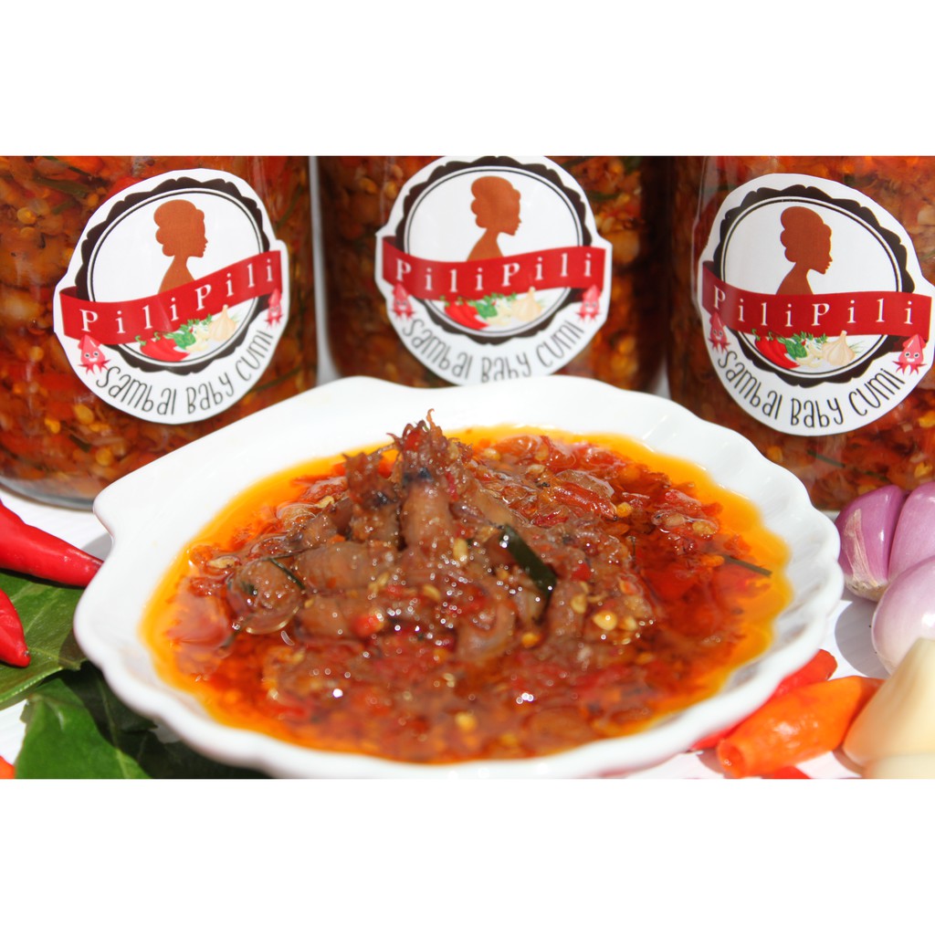 

03 premium sambal cumi baby sambel cumi saus pedas surabaya bumbu dapur bumbu instan dimsum kecap
