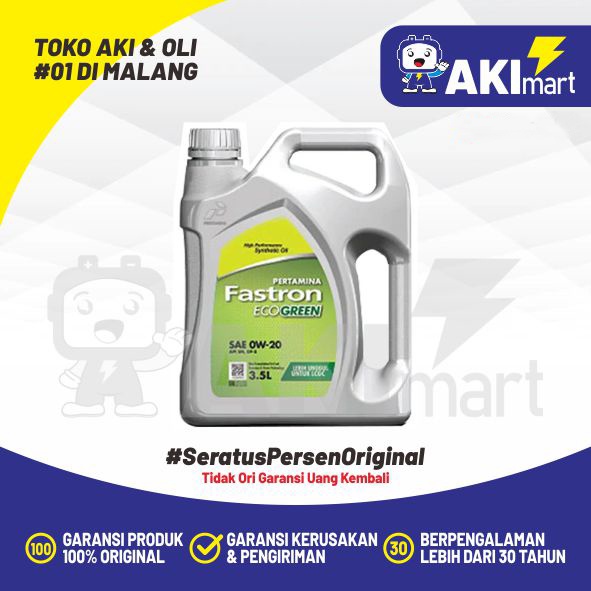 Pertamina Fastron Ecogreen 0W20 3,5 Liter Oli Mobil LCGC