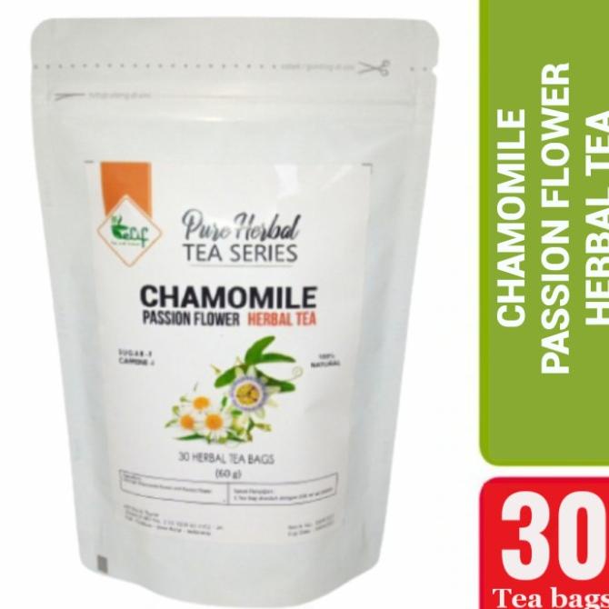 

(BISA COD) Chamomile Passion Flower Tea : Sleep, Calm & Relaxing (2g x 30 TeaBag) BERKUALITAS Kode 212