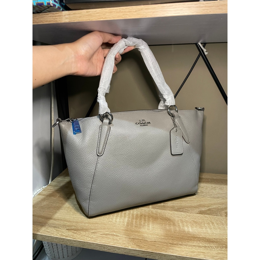 Jual Tas - Tas Wanita Coach Kelsey Satchel In Pebble Leather (F36675) Grey - Tas Branded Trusted