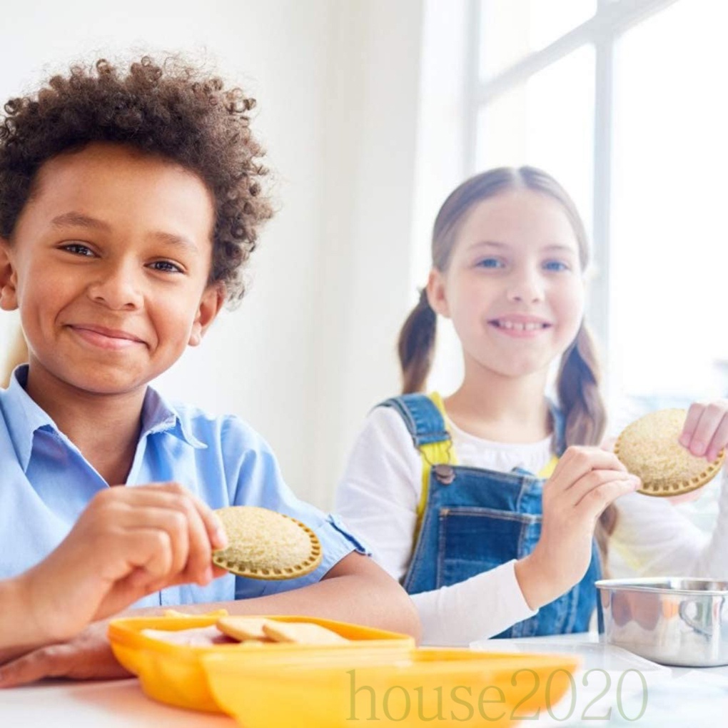 [HOUSE2020]5pcs/set Sandwich Sealers DIY Round Bread Maker Molds Plastic Lunchbox Kitchen Baking Moulds