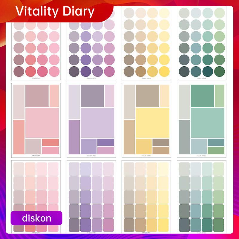 

【COD❤️】Stiker Label Index Dot Multifungsi Bisa Ditulis Untuk Dekorasi Diary / Scrapbook VDY