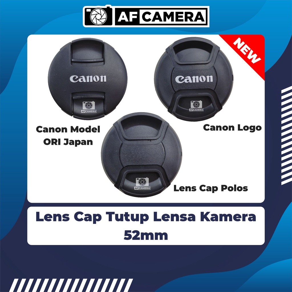 Lenscap Tutup Lensa Canon Polos Grade ORI 52mm EF 50mm F1.8 II EF 40mm F2.8 STM EF 50mm F2.5 macro U