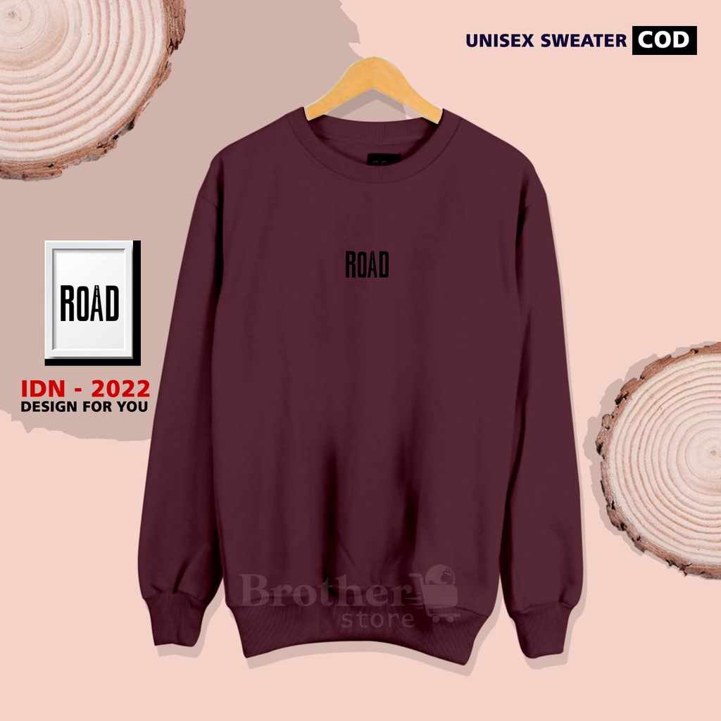 Brother Store - Sweater crewneck sweatshirt - ROAD