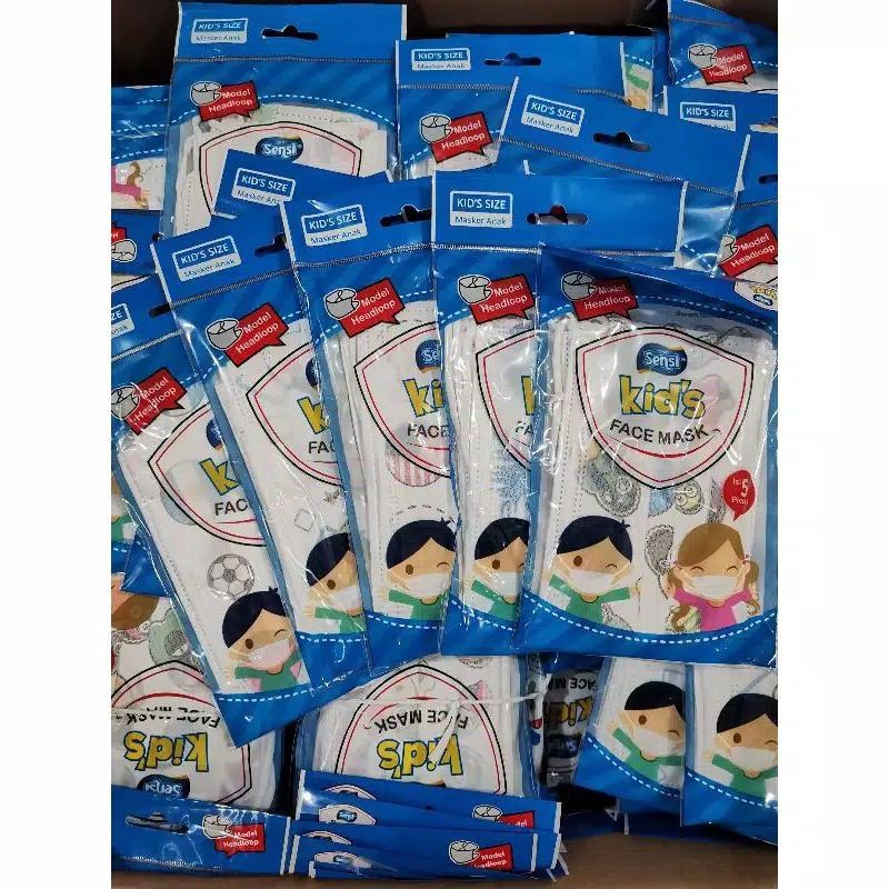 Masker Sensi Anak Headloop Sachet Isi 5