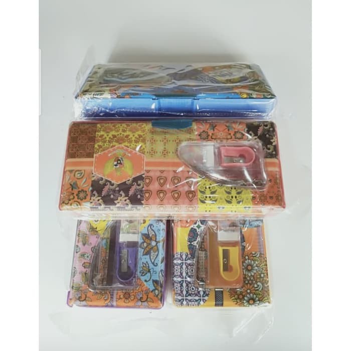

Tempat Pensil Batik Plastik + Isi