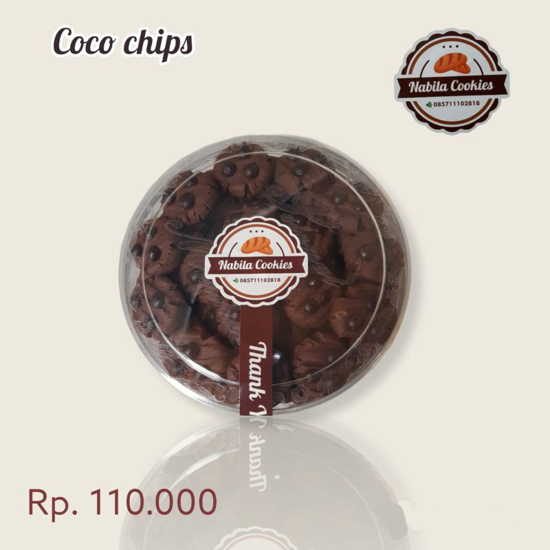 

Choco chips Nabila Cookies Gold Premium Homemade 500 gr