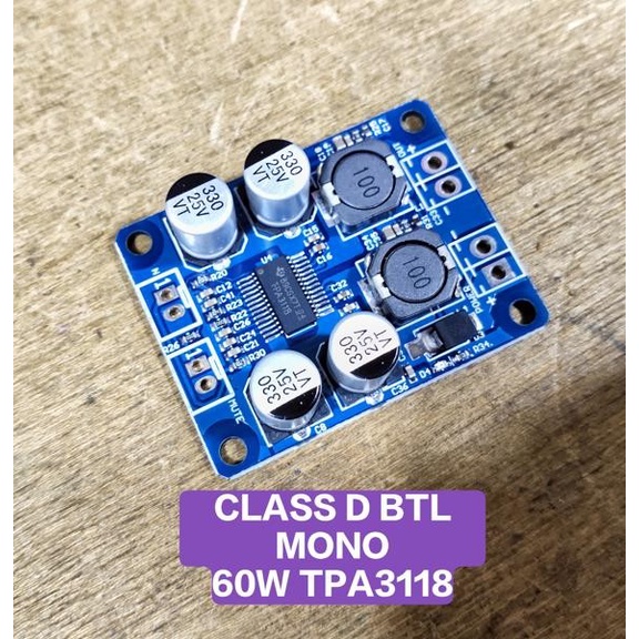 Kit Power Amplifier Mono Class D ClassD 60W TPA3118 TPA 3118
