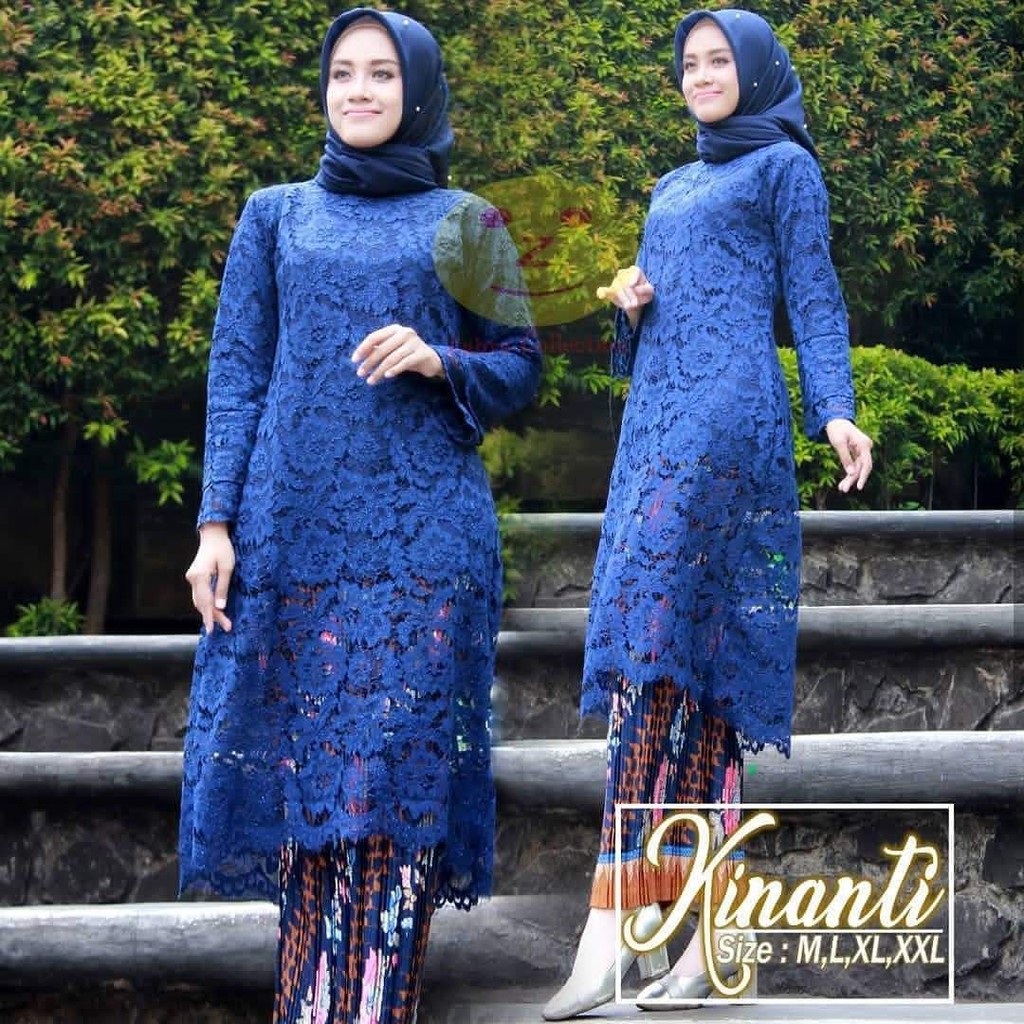 pakaian terlaris/tunik brukat/pakaian wanita/fashion wanita/brukat kintani II/kebaya brukat