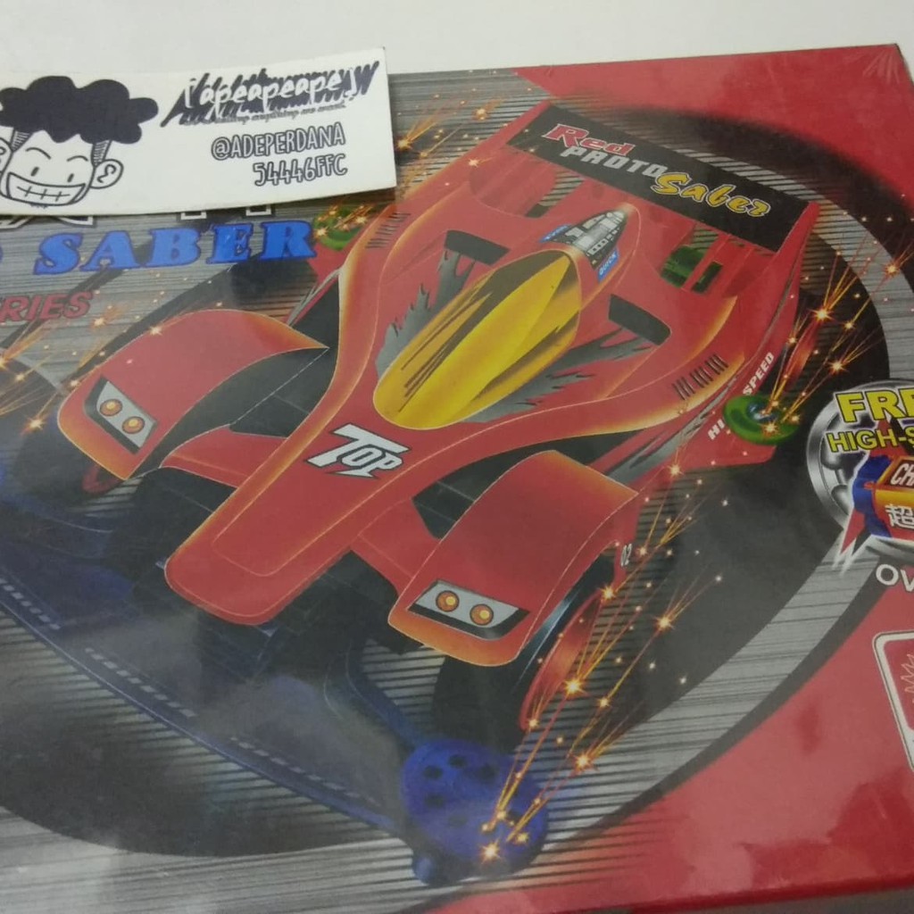 Tamiya Let's & Go Red Proto Saber Merk Image Mini 4 WD Mini4WD Murah