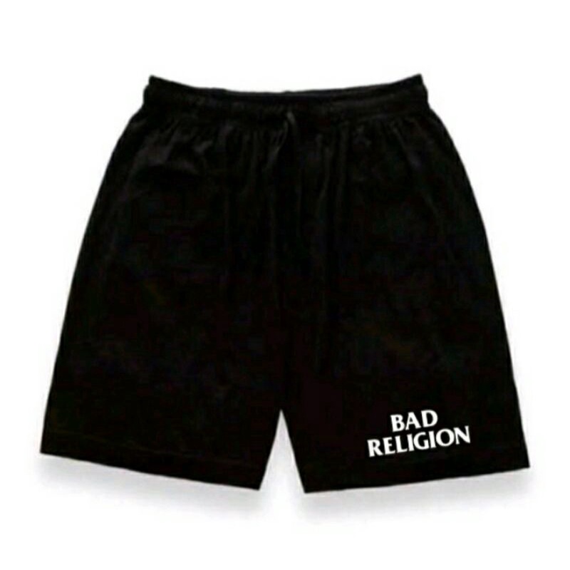 (ECER RASA GROSIR) [COD] Celana Pendek Pria / Celana Kolor / Sport Casual Olahraga Santai Sporty-Bad religion