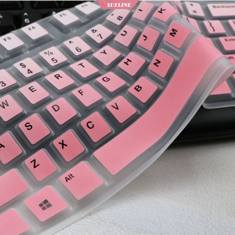 Logitech Mk120 K120 Stiker Keyboard Silikon Ultra Tipis Anti Debu Kualitas Tinggi