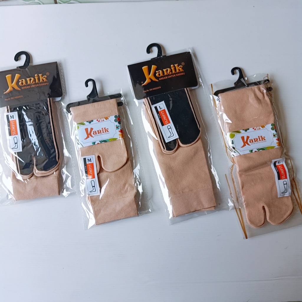Kazarasock - Kaos Kaki Kanik Jempol Telapak Hitam Slimfit - Kaos Kaki Jempol Muslim Halal
