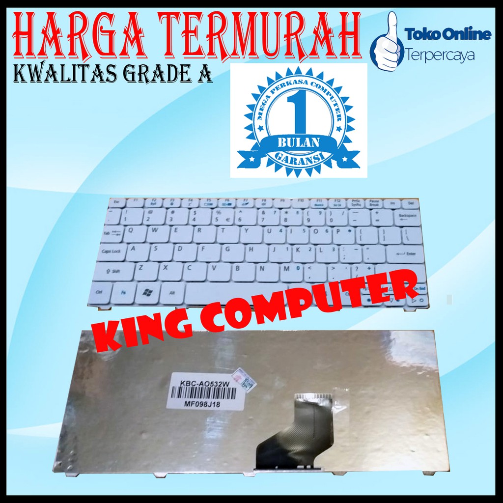 KEYBOARD ACER 532 PUTIH