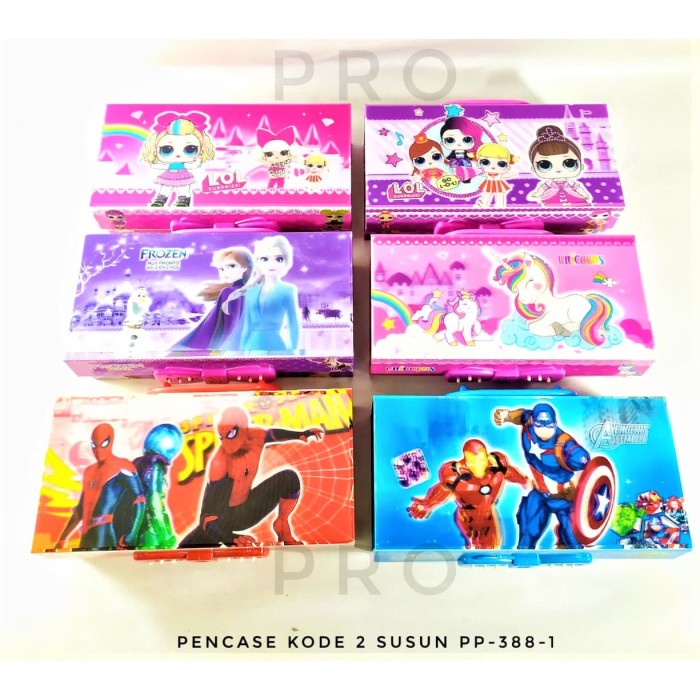 

(BISA COD) TEMPAT PENSIL KODE 3 SUSUN 4 DIMENSI KARAKTER PEN CASE KOTAK PENSIL