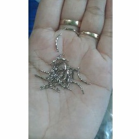 Paku Ulir Lubang dua/Besi ulir /bahan craft