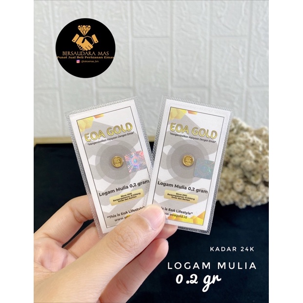 Logam mulia EOA GOLD 0,2 gram