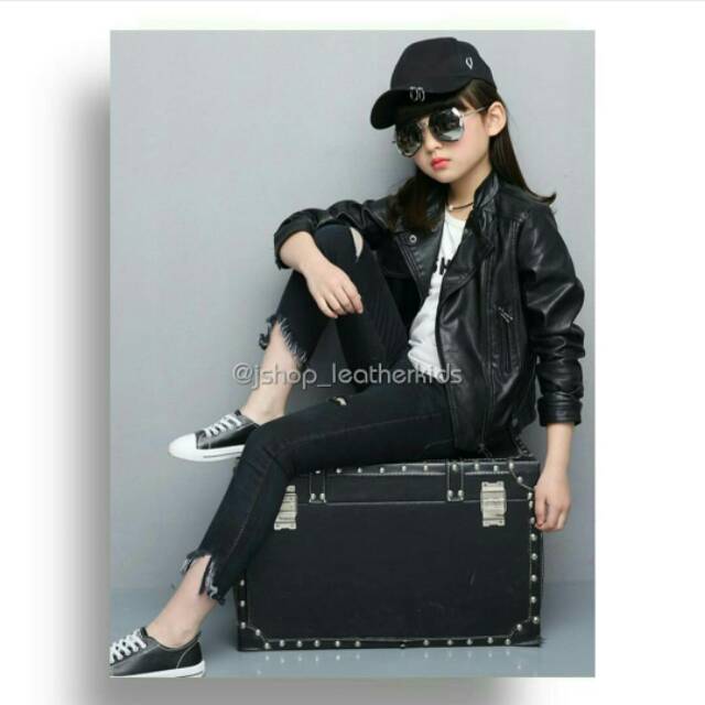 Jaket anak cewek / Jaket kulit anak perempuan / Jaket Anak lucu