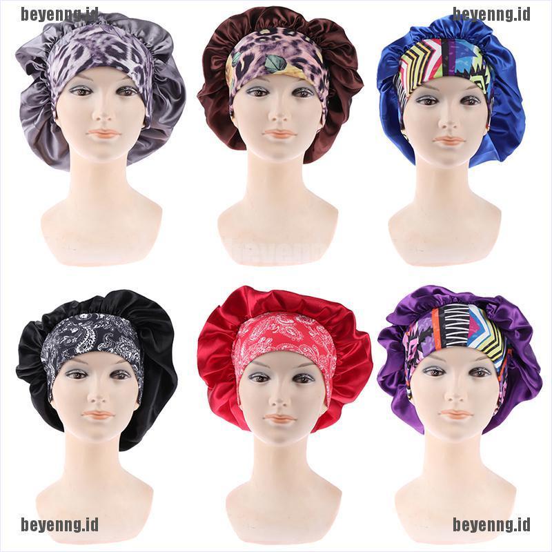 Bey Topi Bonnet Wanita Bahan Satin Sutra Untuk Salon Kecantikan