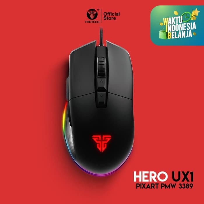 Fantech UX1 HERO Ultimate Gaming Mouse PIXART 3389 Sensor