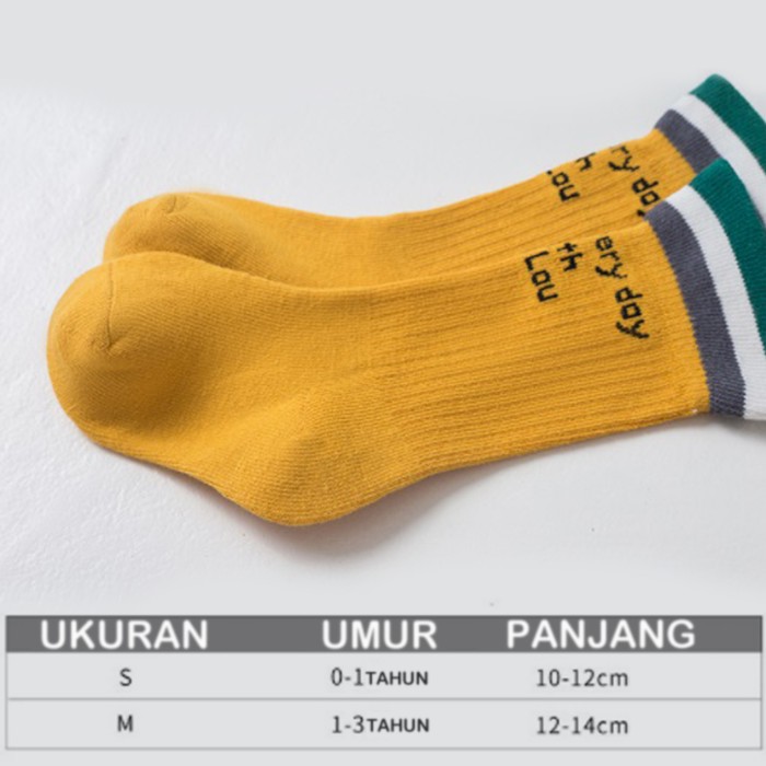 [1KG 39PCS] Babyland Kaos Kaki Panjang 3 Warna / Kaos Kaki Bayi / Kaos Kaki Korea