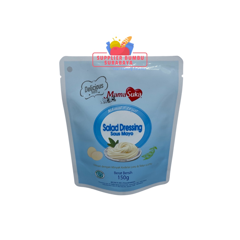 

MamaSuka Salad Dressing Saus Mayo Mayonais Mayonnaise Sachet 150g