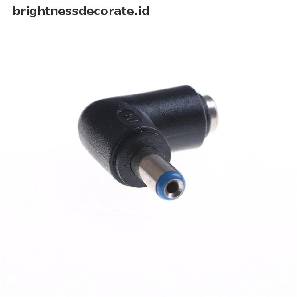 Adapter Konektor DC Power 5.5mm x 2.1mm Male Ke Female Sudut Kanan