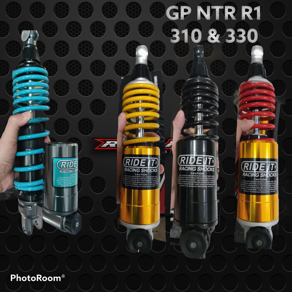 Shock Breaker Belakang Ride It  Vario, Beat, Scoopy, Yamaha Mio Shock Ride It GP NTR R1 310mm & 330