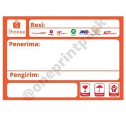 

Stiker label pengiriman shopee ready Balikpapan