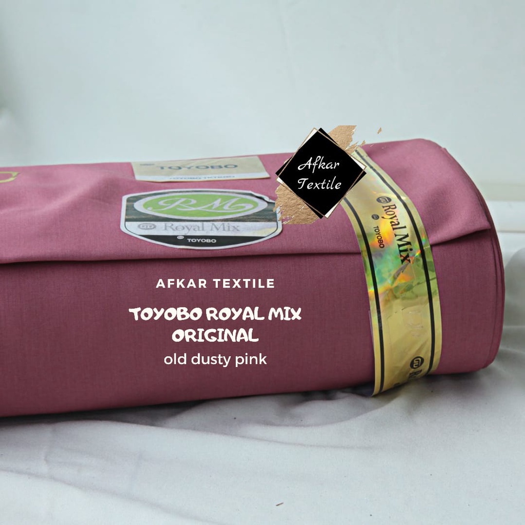 [TERMURAH] KAIN KATUN TOYOBO ROYAL MIX / Royalmix Premium Import / 100% Original Toyobo / Tidak KW-12 Old Dusty Pink