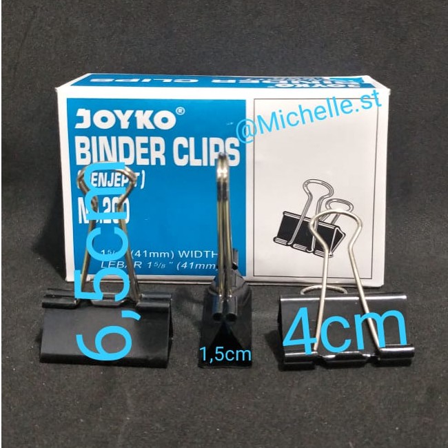 

JOYKO BINDER CLIPS NO.200 {1-5/8" (41mm) WIDTH}