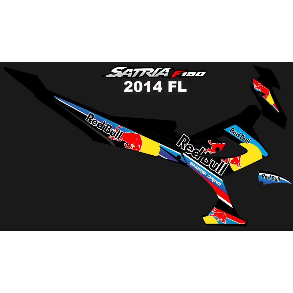 Aksesoris otomotif motor stiker striping satria f150 FL