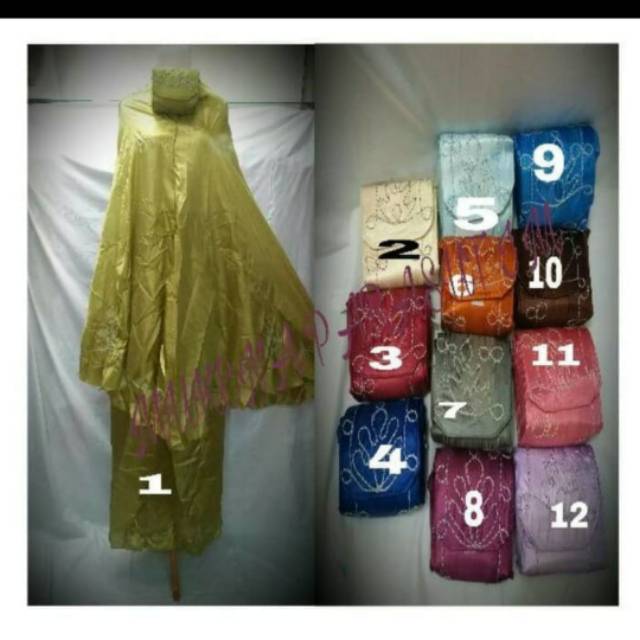 Mukena Parasut  Abutai Traveling Tas kecil