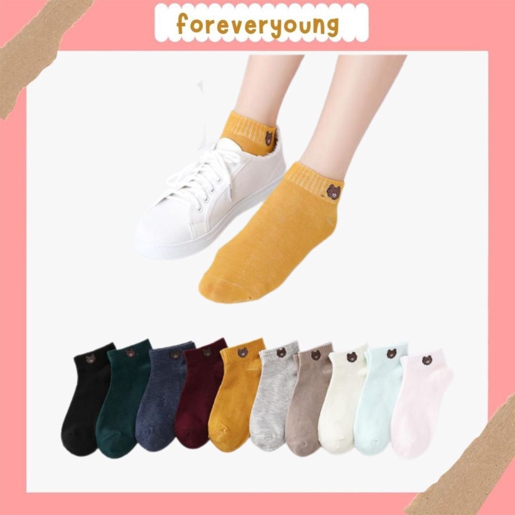 ( Fy ) COD Kaos Kaki Ankle no Packing Plastik Kaos Kaki Cute Kaos Kaki Motif Kaos Kaki Semata Kaki