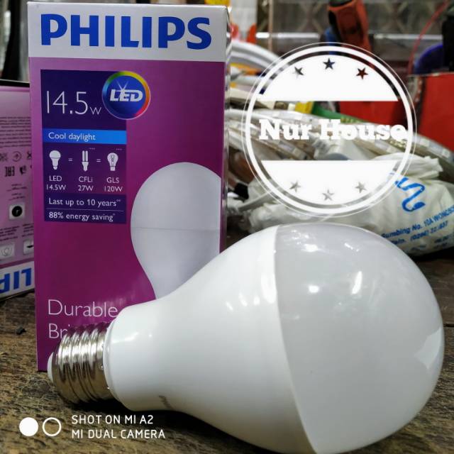 lampu led philips 14 watt 15 watt 14,5 watt