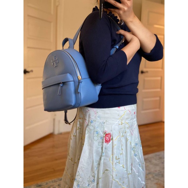 Tas Tory Burch Thea Mini Backpack - bluewood