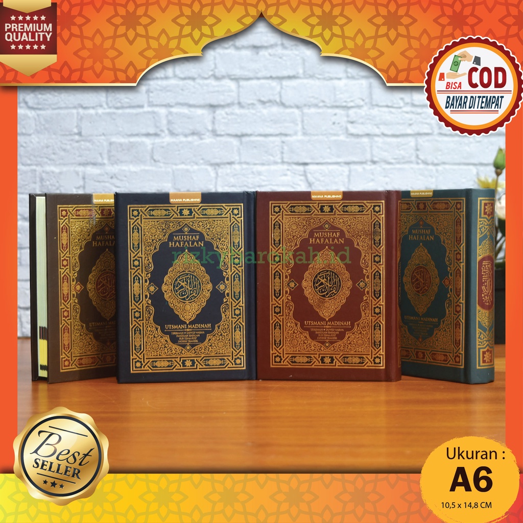 Mushaf Hafalan Utsmani Madinah Terjemah Tajwid Warna A6 HC - Maana Publishing, Al-Quran Kecil Rasm U