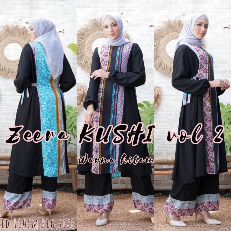 Daster Arab ZEERA KUSHI Gamis Rayon Baju Setelan Big Size Jumbo