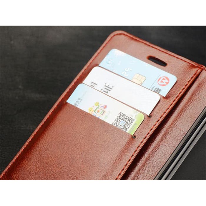 FLIP BACK COVER CASING MEIZU M6T WALLET LEATHER SOFT CASE