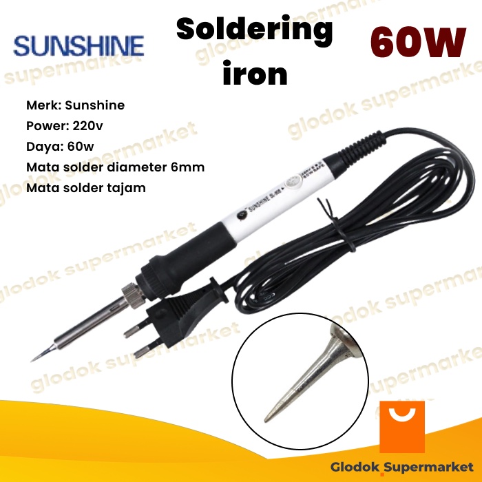 Solder Sunshine SL908 60 Watt Soldering Iron Temperature 60w