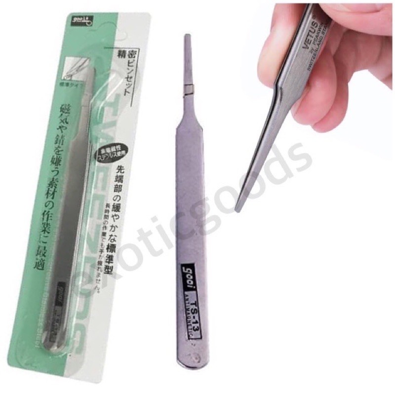 EXOTICGOODS TWEEZER STAINLESS PENJEPIT STAINLESS PENJEPIT SERANGGA ALAT JEPIT ULAT JANGKRIK CAPIT ULAT BESI