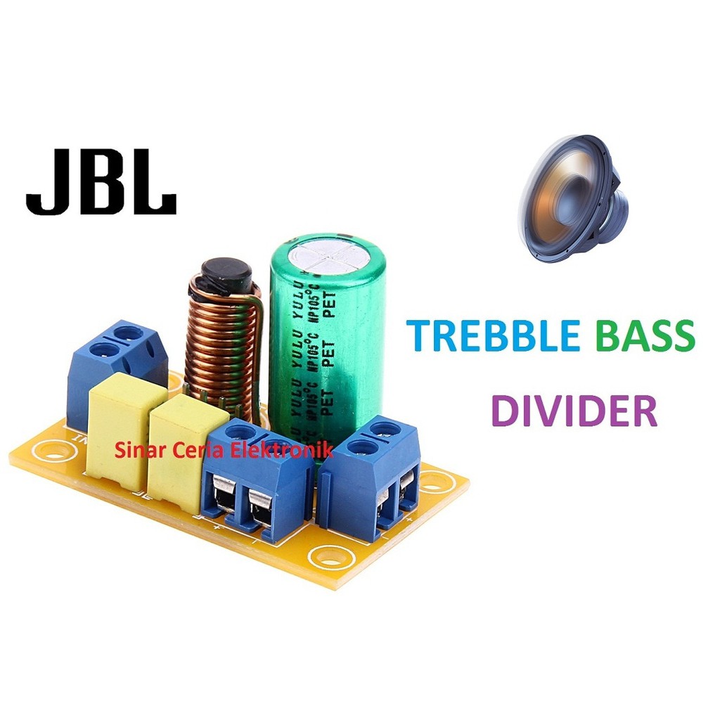 Jual JBL Splitter Bass Treble 2 Way Crossover Audio Divider Speaker