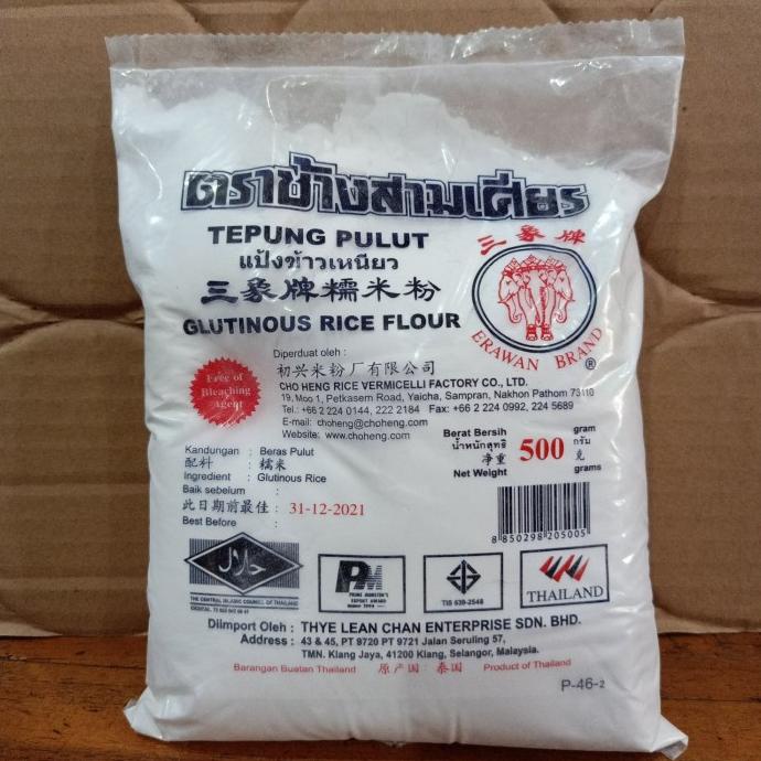 

Diskon Erawan Brand Glutinous Rice Flour (TEPUNG KETAN) 500gr Diskon